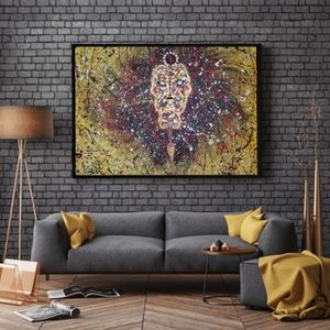 Handmade Acrylic Painting " lion of judah"